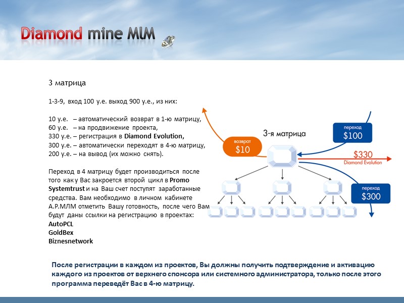 3 матрица  1-3-9, вход 100 у.е. выход 900 у.е., из них:  10